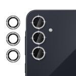 Per Samsung Galaxy A35 5G Klebol - Protezione individuale per obiettivo fotocamera con anello diamantato (nero)