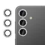 Per Samsung Galaxy S24+ 5G Klebol - Protezione individuale per obiettivo fotocamera con anello diamantato (argento)