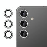 Per Samsung Galaxy S24 5G Klebol - Protezione individuale per obiettivo fotocamera con anello diamantato (nero)