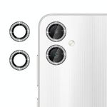 Per Samsung Galaxy A05 Klebol - Protezione individuale per obiettivo fotocamera con anello diamantato (nero)