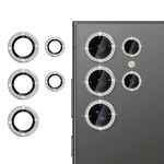 Per Samsung Galaxy S23 Ultra 5G Klebol - Protezione individuale per obiettivo fotocamera con anello diamantato (argento)