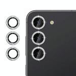 Per Samsung Galaxy S23+ 5G Klebol - Pellicola protettiva con anello diamantato per obiettivo della fotocamera individuale (argento)