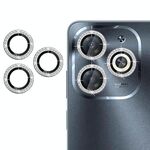 Per Infinix Smart 8 Klebol - Protezione per obiettivo fotocamera individuale con anello di diamanti (argento)