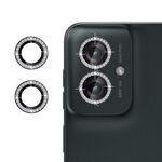 Per Motorola Moto G55 5G Klebol - Protezione per obiettivo fotocamera individuale con anello diamantato (nero)