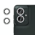Per Motorola Moto G55 5G Klebol - Protezione per obiettivo fotocamera individuale con anello diamantato (argento)