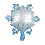 5 PCS Snowflake Flowed Decorazione per vacanze Palloncino in alluminio Palloncino, Dimensioni: 32 × 36 cm Mini fiocco di neve