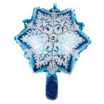 5 PCS Decorazione di vacanze a forma di fiocco di neve a forma di fiocco di neve Palloncino in alluminio, Dimensioni: 29 × 40 cm Mini fiocco di neve