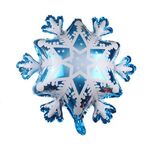 5 pezzi Snowflake Flowed Decorazione per vacanze Palloncino in alluminio Palloncino, Dimensioni: 73 × 73 cm Grande fiocco di neve