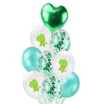 Festa di compleanno Dinosauro Latex Sequin Balloon Atmosphere Atmosphere Decoration Dinosaur Set, Stile: Set di bouquet di paillettes