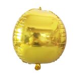 Decorazione di nozze festa vacanze 4D colorato specchio rotondo palloncino, specifica: 22 pollici 4D (oro)