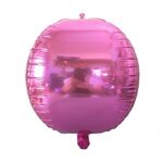 Decorazione di nozze festa vacanze 4D colorato specchio rotondo palloncino, specifica: 22 pollici 4D (rosa)