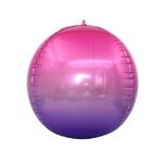 Festa di vacanza Decorazione di nozze 4D colorato specchio rotondo palloncino, specifica: 22 pollici 4D (sfumatura viola)