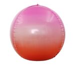 Festa di vacanza Decorazione di nozze 4D colorato specchio rotondo palloncino, specifica: 22 pollici 4D (rosa arancione gradiente)