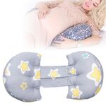 Cuscino multifunzionale a forma di U per donne incinte (pentagramma)