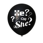36 pollici nero rivelano coriandoli decorazione spettacolo palloncino (lui o lei)