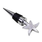 Tappo per vino a forma speciale in metallo (argento stella marina)