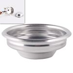 Macchina da caffè semiautomatica Ciotola per polvere in acciaio inossidabile Filtro dalla testa di fermentazione Filtro senza manico senza fondo, Specifica: Tazza singola, Dimensioni: 58mm Universale