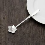 Cucchiaio da caffè creativo da 3 pezzi in acciaio inossidabile per uso domestico, cucchiaio da caffè, stile: cucchiaio di campanula