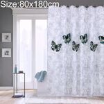 Tende da bagno lavabili con doccia in poliestere impermeabile a farfalla, dimensioni: 80x180 cm