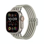 Cinturino per Apple Watch da 46 mm / 49 mm / 45 mm / 44 mm in nylon traspirante con intreccio a filo (Starlight)
