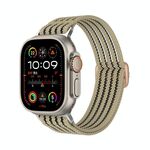 Cinturino per Apple Watch da 46 mm / 49 mm / 45 mm / 44 mm in nylon traspirante con intreccio a filo (cachi)