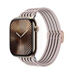 Cinturino per Apple Watch da 42 mm / 41 mm / 40 mm / 38 mm in nylon traspirante con intreccio a filo (rosa)