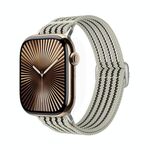 Cinturino per Apple Watch da 42 mm / 41 mm / 40 mm / 38 mm in nylon traspirante con intreccio a filo (Starlight)