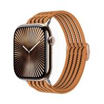 Cinturino per Apple Watch da 42 mm / 41 mm / 40 mm / 38 mm in nylon traspirante con intreccio a filo (arancione)