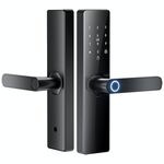 Serratura elettronica con password e impronta digitale Z17 Tuya Smart WiFi, dimensioni del corpo della serratura: 16 cm (nero)