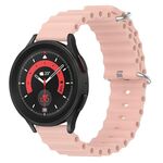 Cinturino per orologio in silicone tinta unita stile oceano xDfind da 22 mm (rosa)