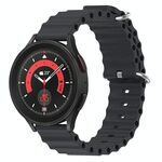 Cinturino per orologio in silicone tinta unita stile oceano xDfind da 22 mm (grigio roccia)