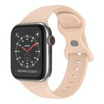 Cinturino in silicone con fibbia a farfalla xDfind per Apple Watch 46 mm / 49 mm / 45 mm / 44 mm (rosa sabbia)