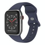 Cinturino in silicone con fibbia a farfalla xDfind per Apple Watch 46 mm / 49 mm / 45 mm / 44 mm (blu scuro)