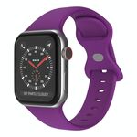 Cinturino in silicone con fibbia a farfalla xDfind per Apple Watch 46 mm / 49 mm / 45 mm / 44 mm (viola)