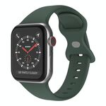 Cinturino in silicone con fibbia a farfalla xDfind per Apple Watch 46 mm / 49 mm / 45 mm / 44 mm (verde scuro)