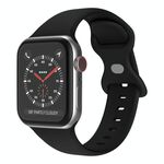 Cinturino in silicone con fibbia a farfalla xDfind per Apple Watch 42 mm / 41 mm / 40 mm / 38 mm (nero)