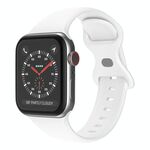 Cinturino in silicone con fibbia a farfalla xDfind per Apple Watch 42 mm / 41 mm / 40 mm / 38 mm (bianco)
