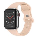 Cinturino in silicone con fibbia a farfalla xDfind per Apple Watch 42 mm / 41 mm / 40 mm / 38 mm (rosa sabbia)