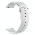 Cinturino per orologio in silicone Pure Color xDfind da 20 mm (bianco)
