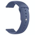 Cinturino per orologio in silicone Pure Color xDfind da 20 mm (blu navy)