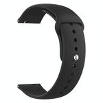 Cinturino per orologio in silicone Pure Color xDfind da 20 mm (nero)