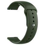 Cinturino per orologio in silicone Pure Color xDfind da 22 mm (verde scuro)