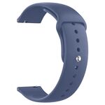 Cinturino per orologio in silicone Pure Color xDfind da 22 mm (blu navy)