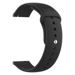 Cinturino per orologio in silicone Pure Color xDfind da 22 mm (nero)