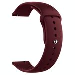 Cinturino per orologio in silicone Pure Color xDfind da 22 mm (rosso vino)
