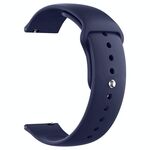 Cinturino per orologio in silicone Pure Color xDfind da 22 mm (blu scuro)