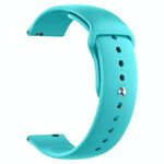 Cinturino per orologio in silicone Pure Color xDfind da 22 mm (verde acqua)