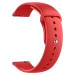 Cinturino per orologio in silicone Pure Color xDfind da 22 mm (rosso)