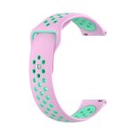 Cinturino per orologio in silicone bicolore xDfind da 22 mm (rosa e verde menta)