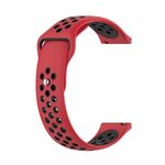 Cinturino per orologio in silicone bicolore xDfind da 22 mm (rosso e nero)